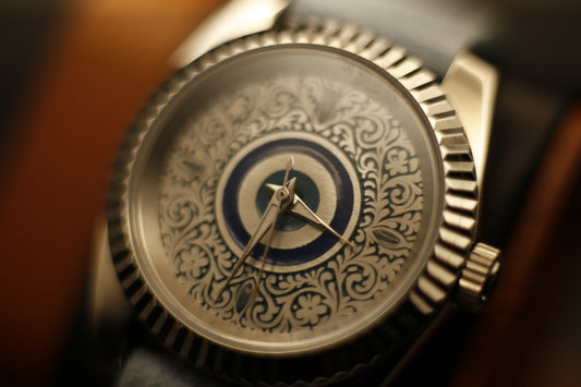 The Gift Watch — Blue Filigree Evil Eye
