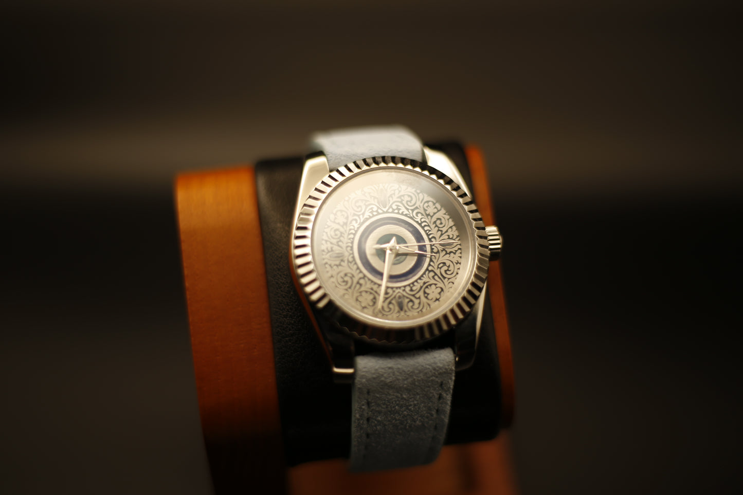 The Gift Watch — Blue Filigree Evil Eye